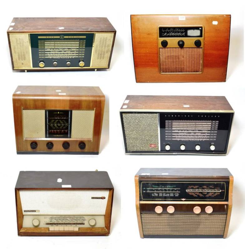 Lot 3080 - Murphy A104 Radio with projection-back tuning window, baffle-board front; Nordmende Elektra;...