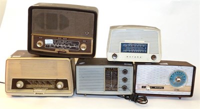 Lot 3091 - Small Mains Wireless Sets, comprising a small medium-wave Murphy; one of the last Pilot Little...