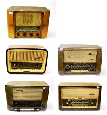 Lot 3096 - Telefunken Gavotte 8 Radio; Grundig 4010; Tomme Metior with multiple tone control push button;...
