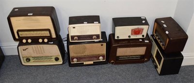 Lot 3123 - Grundig Super BU-T Radio; Defiant MSH555; PYE multiband set in black and white bakelite case;...
