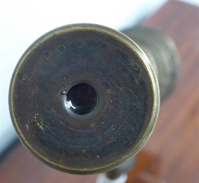 Lot 3135 - Dollond (London) Five Drawer Telescope with 2 3/4'' objective lens and 49'' barrel, wooden...