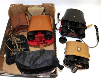 Lot 3137 - Various Binoculars And Cameras including Traveler 7x50 Waterproof, Super Zenith 7x50, Kershaw...