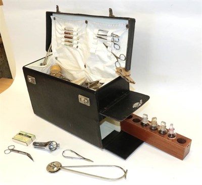 Lot 3165 - General Practitioners Home Delivery Set pre-NHS containing various instruments together with...