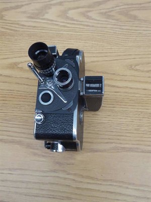Lot 3178 - Bolex H8 Cine Camera with Dallmeyer f1.9 lens and a Kernyar 13mm and instruction book together with