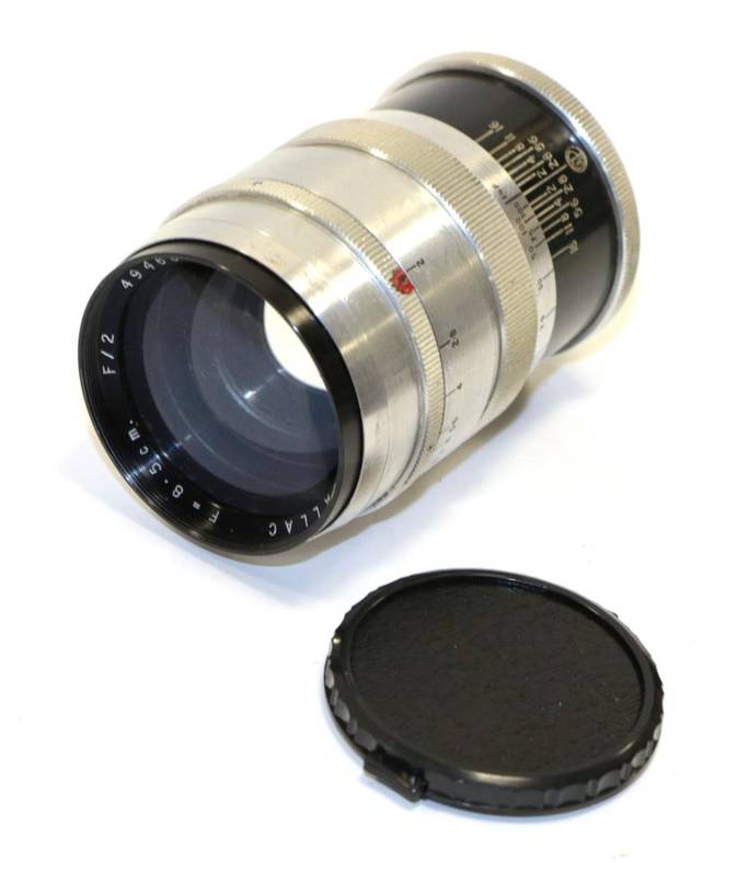 Lot 3182 - Dallmeyer Dallac f2 85mm Lens no.494608, screw fit