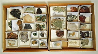 Lot 2130 - Minerals: A Collection of Mixed Minerals from the North of England, to include - Fluorite, Barytes