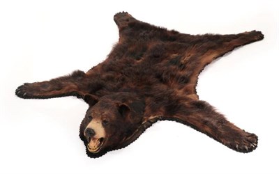 Lot 2156 - Taxidermy: A North American Black Bear Skin Rug (Ursus americanus), circa 1993, by Joe's Taxidermy
