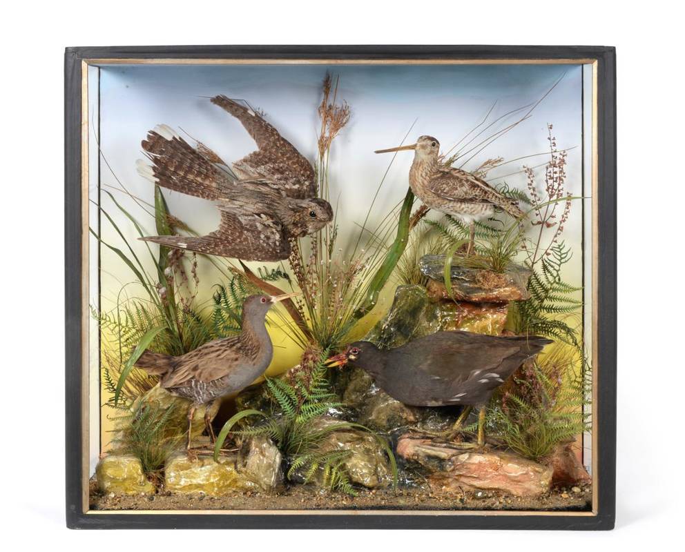 Lot 2220 - Taxidermy: A Late Victorian Diorama of British Birds, by Lewis Hutton, Naturalist, Plumasier &...
