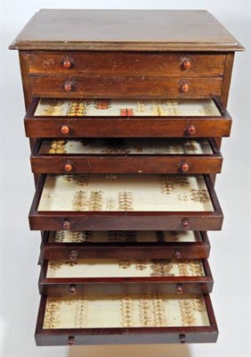 Lot 2248 - Lepidopterology: A Victorian Mahogany Lepidopterist's Specimen Cabinet, comprising twelve...