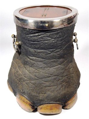Lot 2271 - Taxidermy: A Victorian African Elephant Foot Tea Caddy (Loxodonta), circa 1880-1900, an adult...