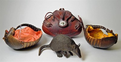 Lot 2302 - Taxidermy Collectibles: A Selection of Nine Banded Armadillo Shells, circa early 20th Century,...