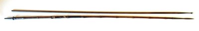 Lot 2329 - Sporting: A Large Otter Hunting Spear, circa 1900, the long ribbed wooden pole, fitted with a large