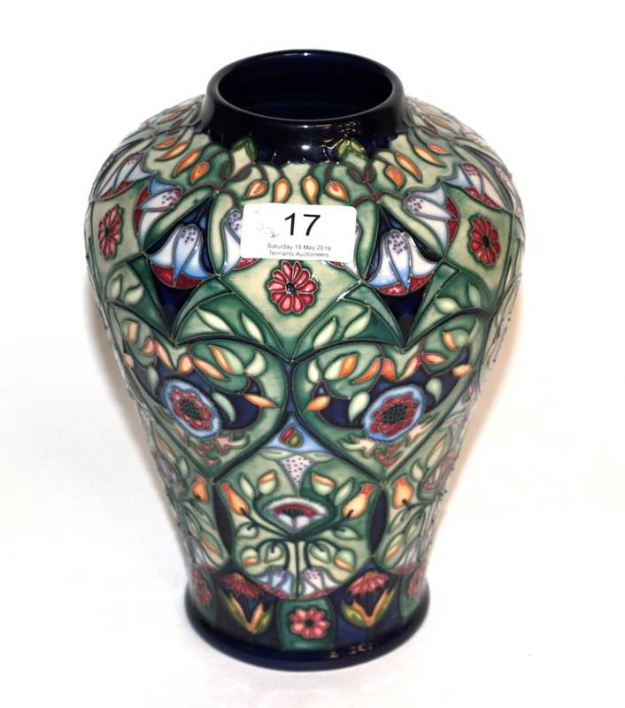 Lot 17 - A modern Moorcroft vase by Rachel Bishop