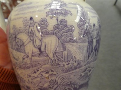 Lot 20 - A group of 19th century ceramics comprising of a puzzle jug; a frog mug; a pig form salt; and...