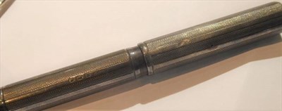 Lot 93 - A Waterman's Ideal silver cased fountain pen, London 1919