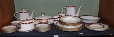 Lot 165 - A Royal Crown Derby cloisonne pattern part dinner service (marked as seconds)