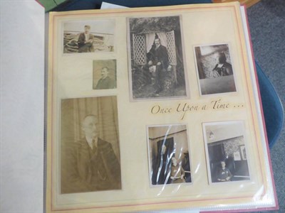 Lot 185 - A group of assorted scrap; photograph; and other albums