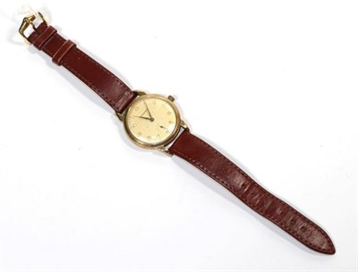 Lot 295 - A gents 1950s 9 carat gold Garrard wristwatch