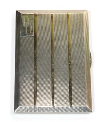 Lot 322 - A silver and yellow metal cigarette case, William Suckling Ltd, retailed by Dunhill