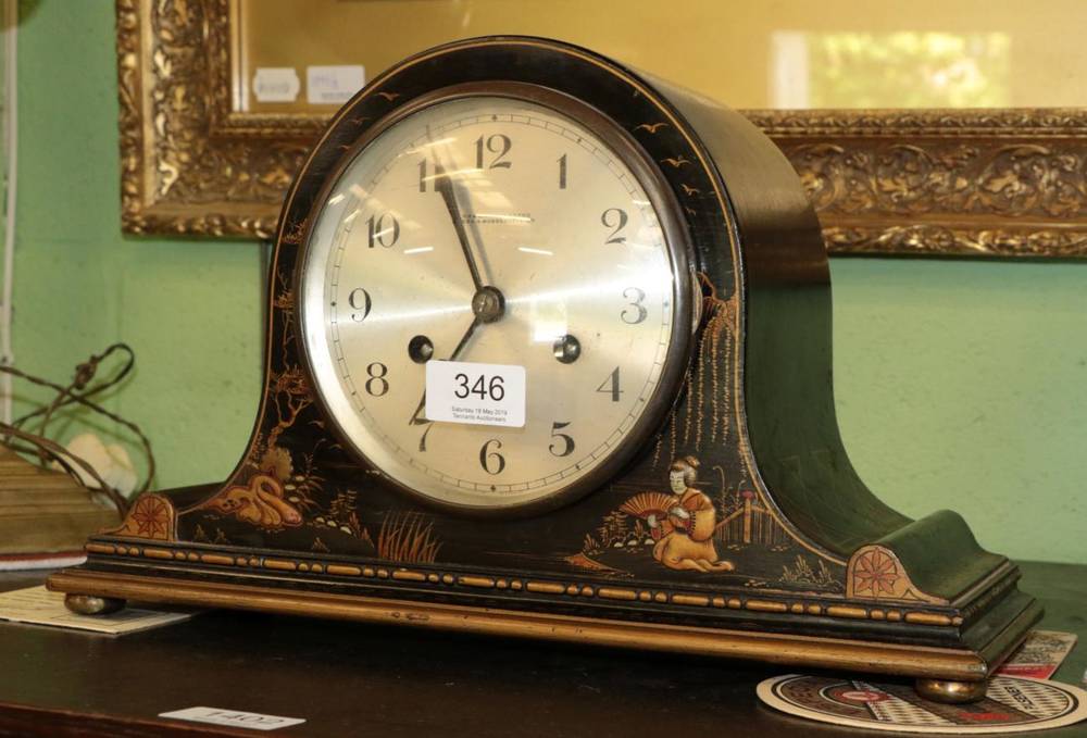 Lot 346 - A chinoiserie striking mantel clock, the dial signed W Greenwood and Sons, Leeds and...