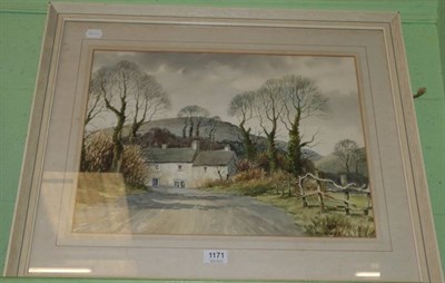 Lot 1171 - Bell Foster, a watercolour of a countryside landscape