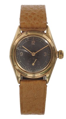 Lot 623 - A 9ct Gold Boys Size Wristwatch, signed Rolex, 1937, 18-jewel lever movement signed 'Rolex,...