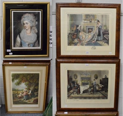 Lot 1215 - W Boucher after Walter Dendy Sadler, Two interior scenes, signed in pencil to the margin by...