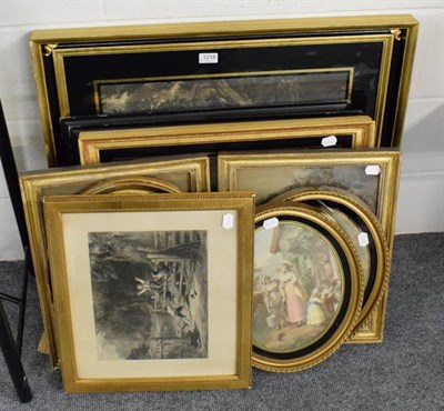 Lot 1218 - A group of 18th and 19th Century engravings and prints, mostly pastoral scenes, to include examples