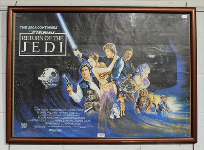 Lot 1229 - Return Of The Jedi (Star Wars) original poster 40'' by 28'', 102cm 71cm (framed)