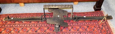 Lot 1276 - A 19th century wrought iron animal trap