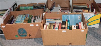 Lot 1310 - Seven boxes of books, being three boxes of travel, three of novels and one on Norfolk and canals