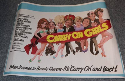 Lot 1313 - Carry On Girls (1973) original quad film poster (E)