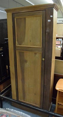 Lot 1344 - A pine single door cupboard/wardrobe