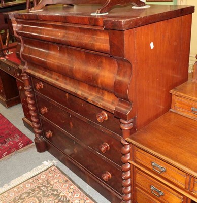 Lot 1420 - A 19th century mahogany Scotch chest