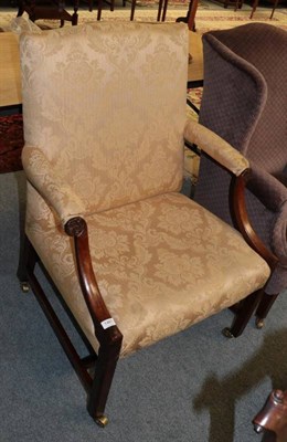 Lot 1461 - A 19th century Gainsborough mahogany library armchair