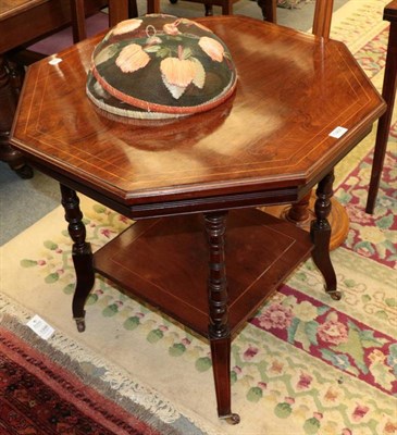 Lot 1466 - Late Victorian rosewood octagonal shaped occasional table