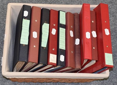 Lot 27 - British Commonwealth A to Z Collection in 8 Volumes housed in a basket. Includes A-M volume...
