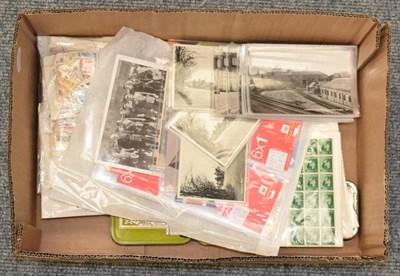 Lot 64 - GB and World in a Large Box - GB with 1948 Wedding both mint and used, over £100 of recent...