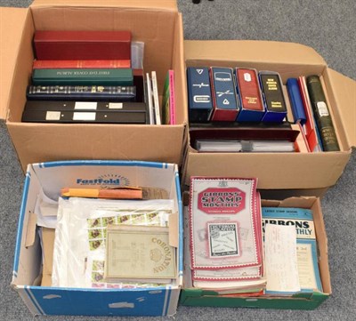 Lot 86 - Very Large Sorter Lot in 4 Boxes - Very large box with a world collection in 6 volumes, Ideal Album