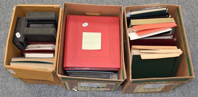 Lot 102 - GB, Commonwealth and World - 3 Large Boxes with all world stamps in stockbooks and albums. Includes