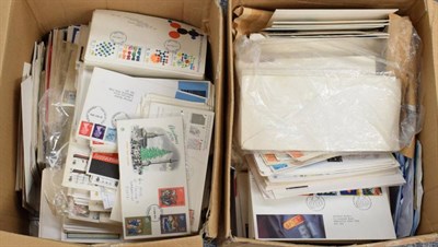 Lot 109 - Two large boxes of stamps and first day covers with proceeds to the Air Ambulance Service. (2...