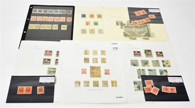 Lot 179 - Latvia stamps printed on maps and banknotes - An interesting study on these fascinating stamps.