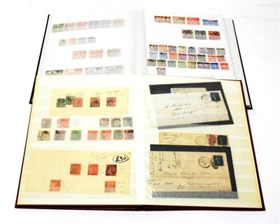 Lot 212 - GB Collection in two stockbooks - mainly QV including 3 1d blacks (one is 3 margin). Main value...