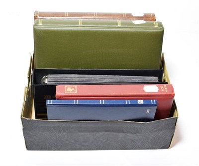 Lot 249 - GB Collection in a Box - 6 Volumes including a 32 page stockbook with QV to QE2 wih mint from KGVI
