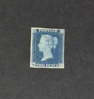 Lot 256 - 1840 2d Blue - A very attractive 4 margin copy of unused appearance but regummed and probably...