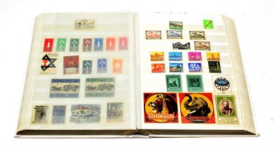 Lot 287 - Cinderella - Poster Stamps. Collection of 950+ Cinderella Items  in a large stock book, mainly...