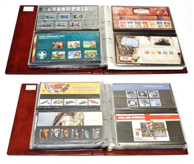 Lot 301 - GB Collection Of Presentation Packs 2001- 2008 in 2 Volumes  with some additional booklets and...