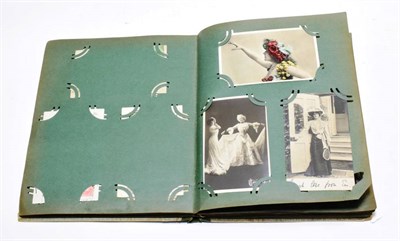 Lot 358 - Vintage Postcard Album with a collection of Glamour and Actresses. Mainly unused cards from...