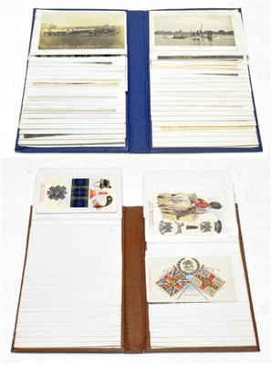 Lot 369 - Military Postcards Collection in 2 Albums (approx 100) - Excellent collection of mainly...