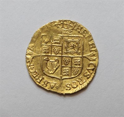Lot 2 - James I (1603-1625), Quarter Laurel, third coinage, bust with two loose tie ends, rev. crowned...